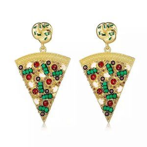 Korean Style Earrings "PIZZA"🍕